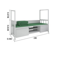 Lit superposé en acier pliable et réglable de taille standard moderne - Durable, écologique, portable, convertible, couleur personnalisable, pour l'école, l'hôtel