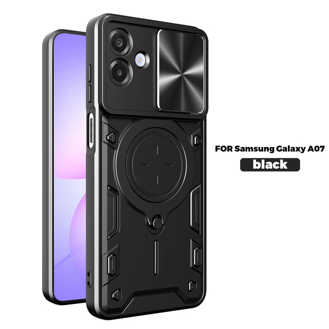 Magnetic Ring Kickstand Mobile Phone Case for Samsung Galaxy A07 A17 A27 A37 A57 A06 A16 A56 A36 A26 Shockproof Protective Cover