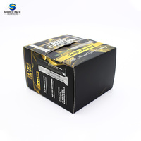 Étagère d'impression de conception de taille personnalisée prête 250g boîte de présentation d'emballage de tabac à cigares en carton blanc