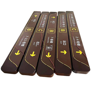 Panneau directionnel sur mesure en aluminium avec base en acrylique, bande LED étanche pour centre commercial, métro, parking - Product Image 1