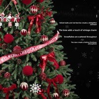 Luxuriöses Weihnachtsbaum-Dekorationspaket Weihnachtsdekorations-Set Szenenlayout Weihnachtsbaum-Set Großhandel