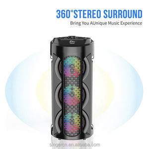 ZQS4303 Équipement de musique à lumière LED RVB extérieure personnalisée avec micro Équipement de musique Karoke Bt Système de cinéma maison Haut-parleur sans fil - Product Image 4