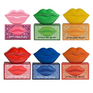Fondo de fotografía de colágeno de etiqueta privada Reparación Rosa Hoja de cristal de gel desechable Máscara de labios de ácido hialurónico - Product Image 6