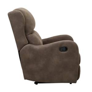 Chaise inclinable marron en microfibre DB 1pc meubles de salon modernes avec sièges confortables et ensemble de rembourrage extensible - Product Image 5