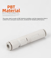 Générateur de vide tubulaire droit pneumatique ZV-06 08 ZU05S ZU07S ZU05L ZU07L 6 mm, éjecteur à pression négative ZU