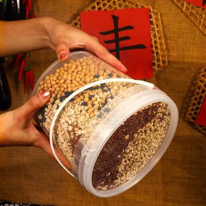 Baril à céréales en <span class=keywords><strong>plastique</strong></span> PP de grande capacité (15 à <span class=keywords><strong>50</strong></span> <span class=keywords><strong>litres</strong></span>), hermétique et alimentaire, pour la protection de la fraîcheur, seau en <span class=keywords><strong>plastique</strong></span> transparent - Product Image 4