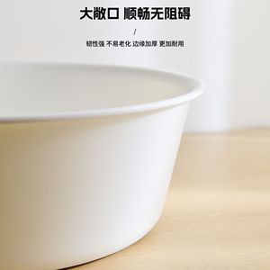 Thickened Plastic Washbasin Round Durable Household Kitchen Sink Foot Bath Bucket Baby Wash Basin - Product Image 1