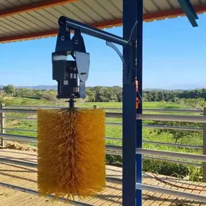 farm equipment automatic cow brush for milking system cleaning cow scratcher brush