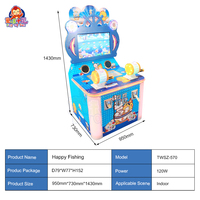 Centre commercial Double joueurs poisson jeu Arcade Machine vidéo jeux de pêche à vendre