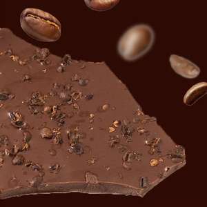 Barra de <span class=keywords><strong>Chocolate</strong></span> Negro Sólido con Chispas de Café, Bloque Grande, Hecho a Mano, Snack Popular en Línea - Product Image 4