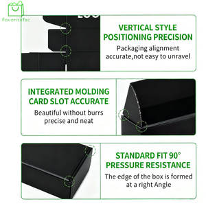 صناديق قابلة للطي ذاتية التركيب مخصصة عالية الجودة مع بطانة إسفنجية وطلاء غير لامع وشعار للتغليف، مناسبة للهدايا والملابس والأحذية، متينة - Product Image 5