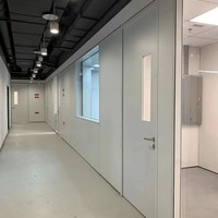 Projet de construction clé en main de salle blanche avec panneaux muraux modulaires, portes de salle blanche et fenêtres d'observation