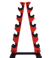 Support de fitness pour haltères, arbre vertical en acier et métal avec logo personnalisé, support de rangement hexagonal large pour haltères