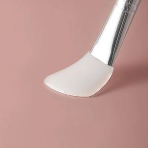 Pinceau plat en silicone LINK RAINBOW pour masque facial, spa, salon, soin de la peau, cosmétique, avec manche en plastique - Product Image 1