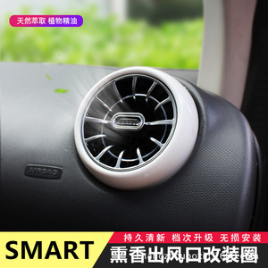 ฝาครอบช่องแอร์ Brabus Vortex สำหรับรถยนต์ Smart แบบหนีบติดคอนโซลกลาง วัสดุ ABS อุปกรณ์ตกแต่งภายใน - Product Image 3