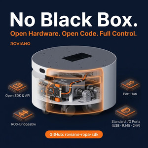 Piattaforma Robotica Mobile Roviano ROPA con Chassis AMR Personalizzato White-Box 50kg OEM ODM Open-API per Proprietari di Marchi e Integratori - Product Image 3