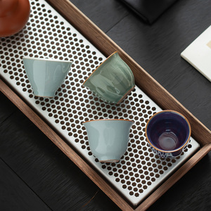 ถ้วยชาและชามเซรามิกพร้อมกล่องของขวัญสุดหรูห้าเตาเซรามิกระดับไฮเอนด์ดีไซน์ทันสมัยสำหรับเป็นของที่ระลึกในโรงแรมธุรกิจ - Product Image 3