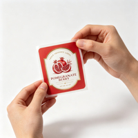 Autocollant auto-adhésif imperméable en feuille d'or pour la conservation des fruits, étiquettes personnalisées pour les bocaux et les bouteilles, emballage alimentaire
