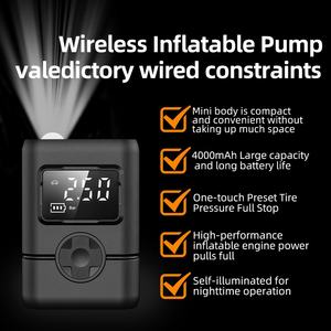 <span class=keywords><strong>Pompe</strong></span> de compresseur d'air électrique à gonflage rapide pour voitures avec protection de sécurité à fusible <span class=keywords><strong>thermique</strong></span> - Product Image 6