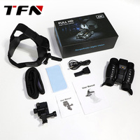 Jumelles TFN MV20 4K avec zoom 7X, lunettes de vision nocturne 3D montées sur la tête, carte TF 256G