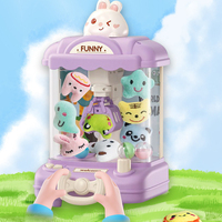 Machine de receveur de poupée pour enfants, jouet éducatif intérieur, dessin animé, ours, machine à griffes portable et compacte de bureau, jouets pour enfants