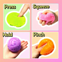 Mainan Gel Squishy Grosir Baru, Bola Penghilang Stres Bertekstur, Fidget Sensorik Mini Dumpling Slow Rising Soft Cloud untuk Unisex