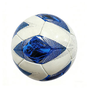 Ballon de football en cuir PU cousu à la machine, thermocollé, taille 1/2/3/4/5, personnalisé pour le jeu en extérieur et la promotion - Product Image 1