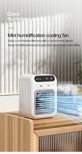 2026 Hot Sale Personal Air Cooler Fan Mini Portable Cooling Fan for Room <b>Desk</b> Office Dorm - Product Image 2