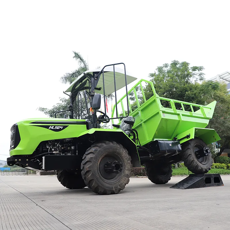 Lebih Baik dari Kubota HL504-3 Best China 4Wd Pertanian Kargo Traktor Mini Taman Pertanian Traktor Truk Sampah Kecil