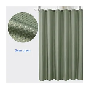 Prêt couleur unie gaufré imperméable à l'eau anti-moisissure Polyester <span class=keywords><strong>rideau</strong></span> <span class=keywords><strong>de</strong></span> <span class=keywords><strong>douche</strong></span> transfrontalier en gros pour salle <span class=keywords><strong>de</strong></span> bain cloison <span class=keywords><strong>rideau</strong></span> - Product Image 6