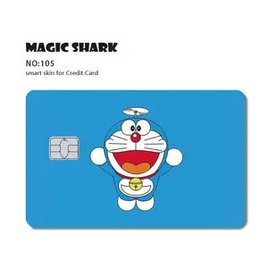 Kingareal Hoge Kwaliteit 3M Zelfklevende Verwijderbare Custom Vinyl Karton Karakter Kaart Sticker Voor Creditcards Huid