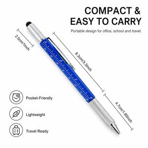 Wholesale 6-in-1 Engineering Pen <b>Touch</b> <b>Screen</b> <b>Stylus</b>, Inch Scale, Screwdriver & Ballpoint Pen for DIY/Home/Office Use - Product Image 3