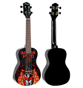 <span class=keywords><strong>Ukulele</strong></span> <span class=keywords><strong>Gaucher</strong></span> MAGNA 21 MS-10 avec Corps en Linden, Manche en Okoumé, Touche en Bois Technique - Idéal pour Débutants - Accessoire de Guitare - Product Image 2