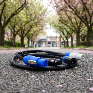 Câble <span class=keywords><strong>hybride</strong></span> professionnel Powercon avec <span class=keywords><strong>XLR</strong></span> 3 broches, 1m, 1.5m, 2m, 5m, pour éclairage de scène et alimentation de projecteurs mobiles - Product Image 6