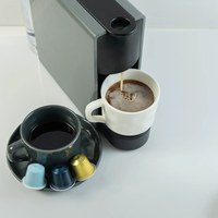 Kapsul Kopi Espresso Bisnis Portabel Sekali Pakai dengan Aluminium Foil dan Tutup Segel Panas