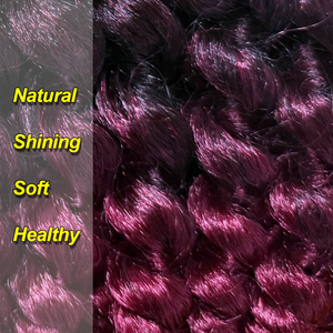 Lot de 6 paquets de cheveux synthétiques Mira Hair de 8 pouces, style crochet Kenya, haute qualité, effet Jamaican Bounce, boucles baguette, pour tressage et extensions - Product Image 6