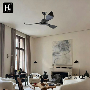 Black 3-blade waterproof outdoor <b>ceiling</b> fan <b>remote</b> <b>control</b> <b>light</b>-emitting diode lamp DC motor <b>remote</b> <b>control</b> high quality - Product Image 3