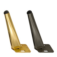 Pieds de meubles en fer durable Pieds de canapé en métal inclinés en cône pour table basse et meuble TV Quincaillerie de cuisine Support de pied