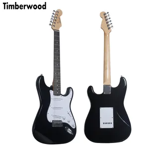 ST guitarra eléctrica Fender stratocaster strat alder cuerpo con cuello de arce para principiantes OEM guitarra eléctrica