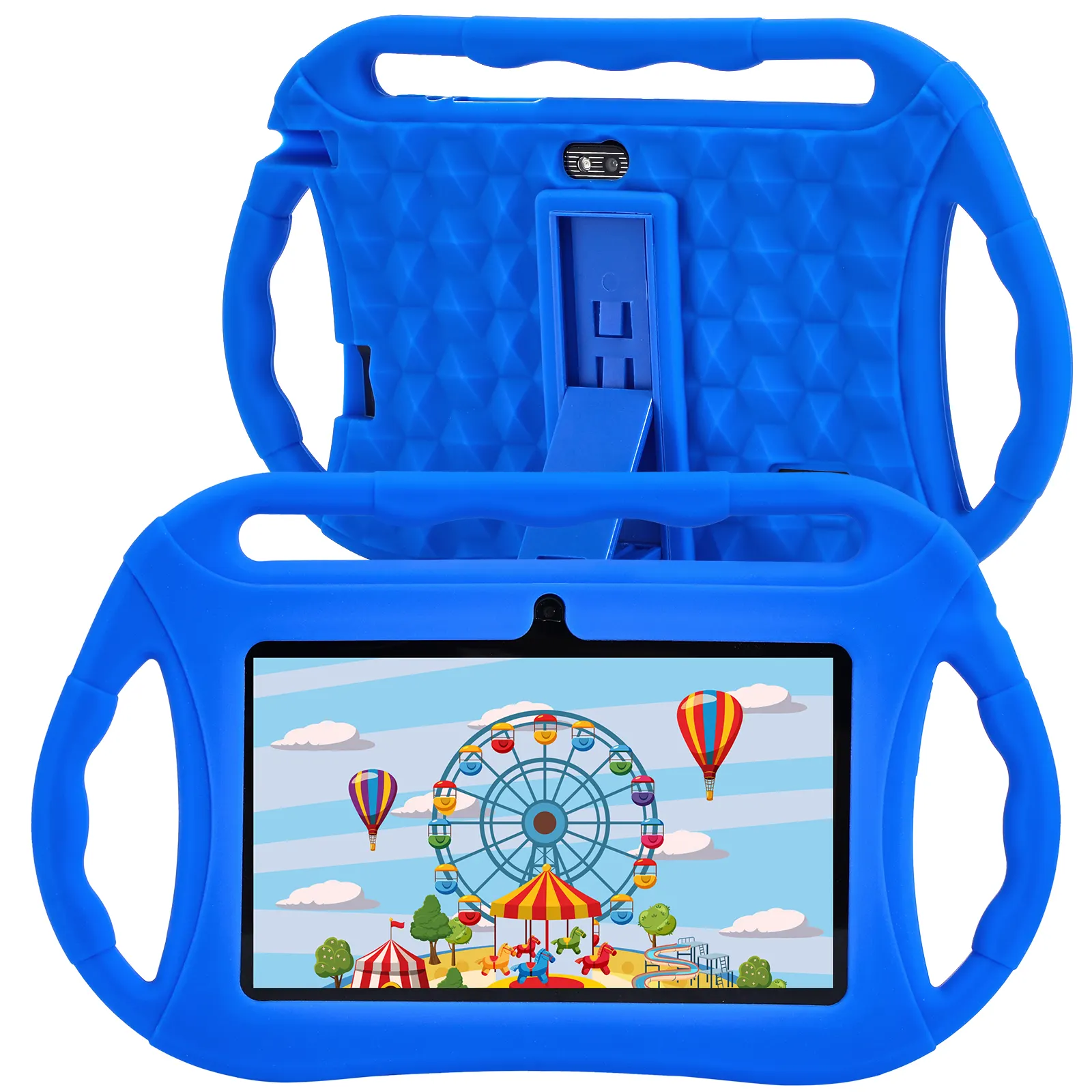 New Trending 2GB RAM 32GB ROM Kids Tablets for 2-5 Toddler Iwawa Pre-Install For Learning Android Tablet PC with Silicone Case