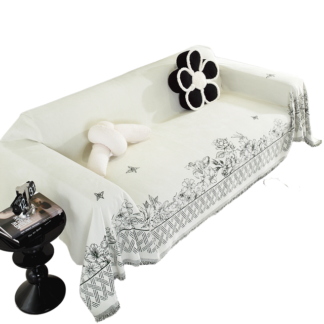 High Quality Chenille Sofa Floral Cover Washable Non-Slip Sofa Blanket Washable Polyester Sofa Cover