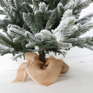 Longstar, tamaño Mini, mesa flocada, árbol <span class=keywords><strong>de</strong></span> Navidad, brunches densos, árbol <span class=keywords><strong>de</strong></span> pino pequeño para decoración del hogar y vacaciones - Product Image 4