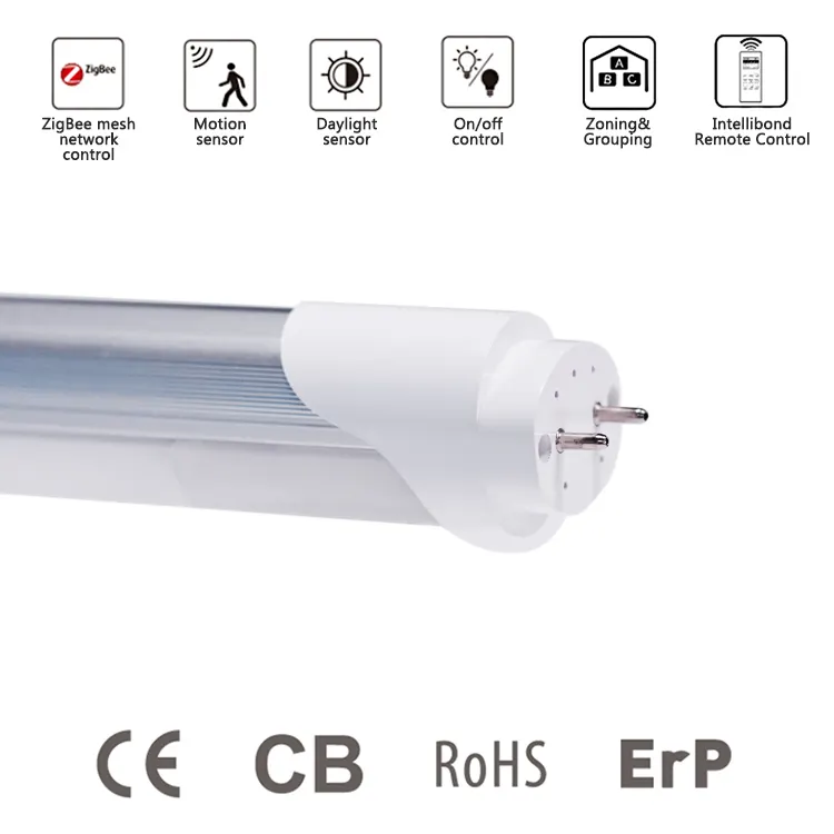 120Cm 4ft Led Buis Licht T8 Kantoor Armatuur 18W Geïntegreerde Buis Lamp Afstandsbediening Plafondlamp Led Licht Buis