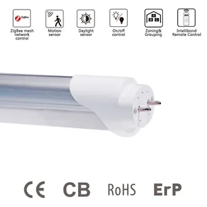 120cm 4ft led tube light t8 apparecchio per ufficio 18W tubo integrato lampada telecomando plafoniera led light tube