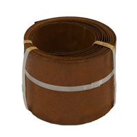 Bordure de jardin en acier corten de 14 cm avec rouleau, bordure de pelouse, bordure de paysage