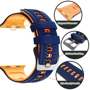 Correas de Silicona Suave Resistentes al Agua, <span class=keywords><strong>Correa</strong></span> de Repuesto para Reloj <span class=keywords><strong>Apple</strong></span>, para iWatch Series 11 10 46mm - Product Image 2