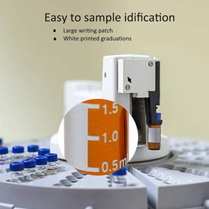 ขวดออโต้แซมเปลอร์ HPLC ขนาด 2 มล. ยี่ห้อ XZ LAB ทำจากแก้วโบโรซิลิเกต ขนาดเกลียว 9-425  พร้อมจุกซิลิโคนสีขาวและ PTFE สีน้ำเงิน บรรจุ 100 ชิ้น - Product Image 5