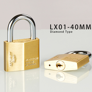 LX01 — serrure diamant chinoise en cuivre, 40mm, haute qualité, bloc de verrouillage personnalisé, Type diamant, europe, déverrouillage - Product Image 4