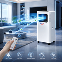 Climatiseur mobile 7000 BTU, climatiseur portable 3 en 1 (refroidissement, déshumidification, ventilateur), norme européenne 230 V, unité de climatisation portable