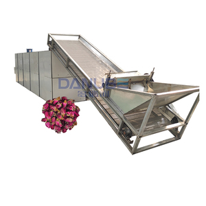 Machine de séchage de thé aux fleurs et de séchage à bande maillée pour oignon blanc en acier inoxydable 304 de qualité alimentaire, garantie, pour ligne de production - Product Image 1